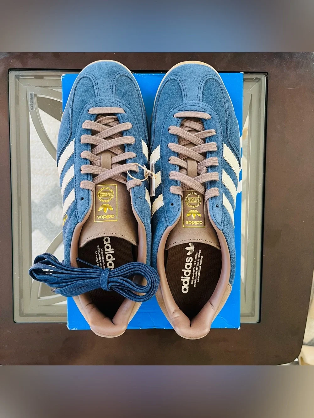 Sz 11.5 adidas Gazelle Indoor Sneakers Night Indigo KI2253 Men's